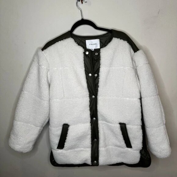 FRAME NWT Oversized Army Liner Jacket - Beautiful and RARE! - Picture 1 of 12